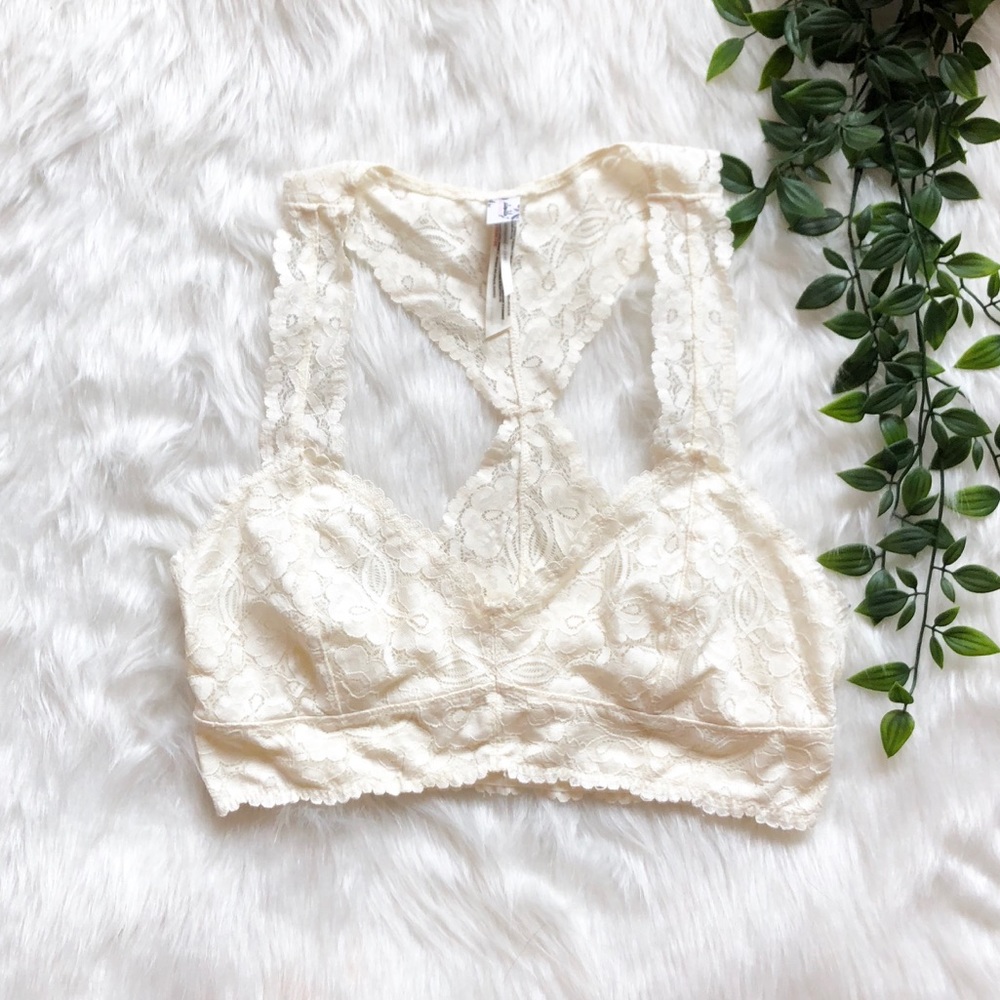 Free People Galloon Lace Racerback Bra